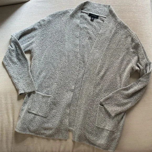 Atmosphere Primark Gray Knit Oversized Long Open Cardigan Size M - Picture 1 of 11